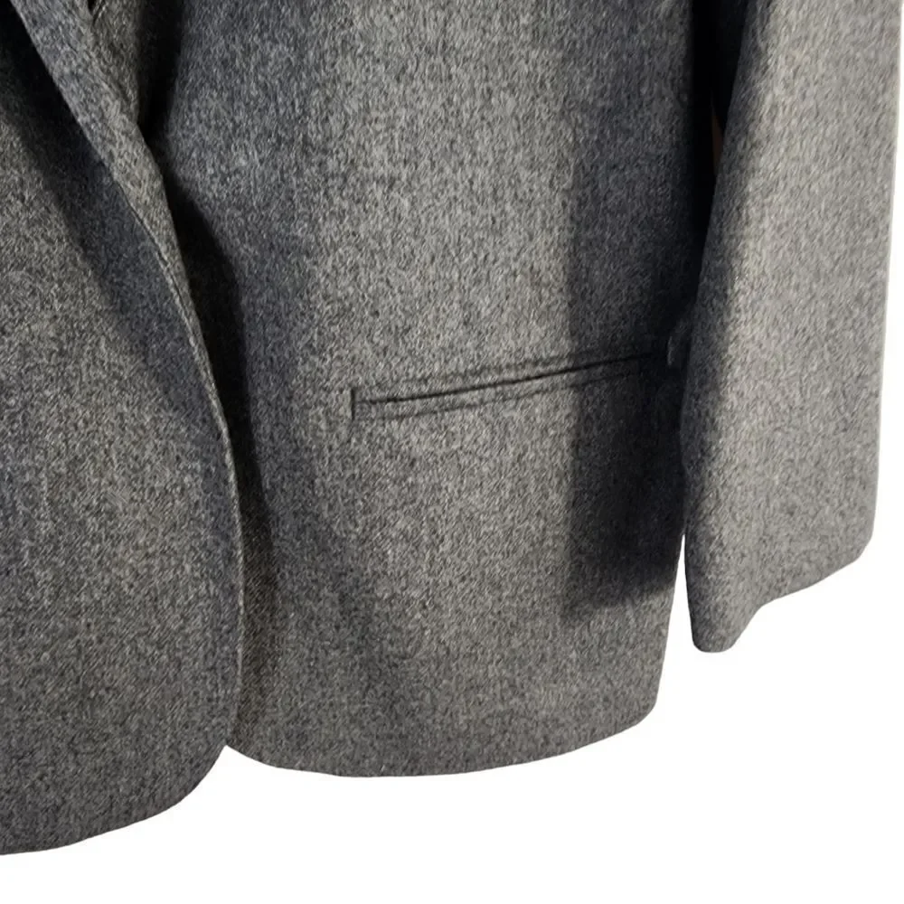 Sag Harbor Petite Gray Wool Blend Blazer